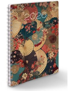   Realsystem határidőnapló, A/5, heti tervező, spirál, 2026, SP1 ernyők