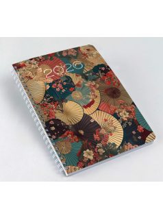   Realsystem határidőnapló, A/5, heti tervező, spirál, 2026, SP1 ernyők