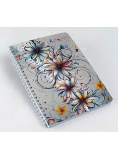   Realsystem határidőnapló, A/5, heti tervező, spirál, 2026, SP1 absztrakt 