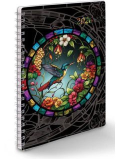   Realsystem határidőnapló, A/5, heti tervező, spirál, 2026, SP1 kolibri