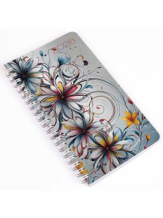   Realsystem zsebnaptár, álló, heti, 9,5x17cm, spirál, 2026, SP2 absztrakt 