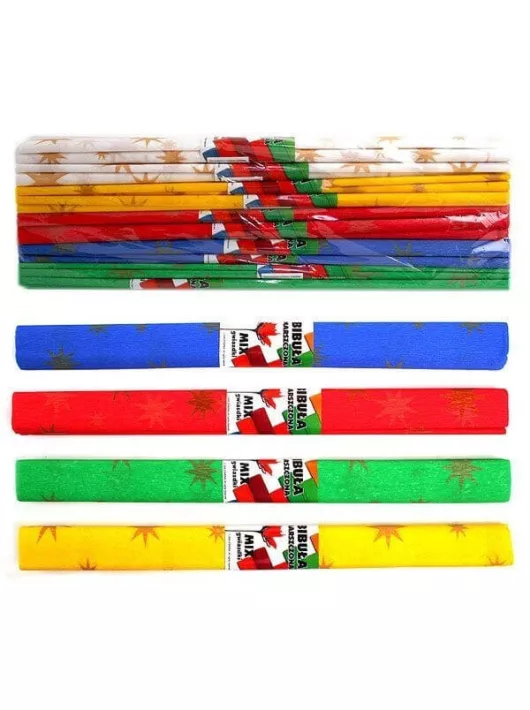 Krepp papír 50x200cm csillag