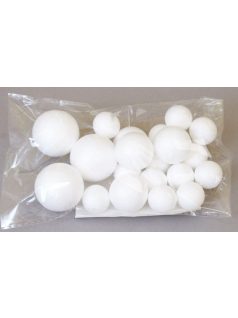 Hungarocell gömbök, többféle méret, kb. 20 db/csomag