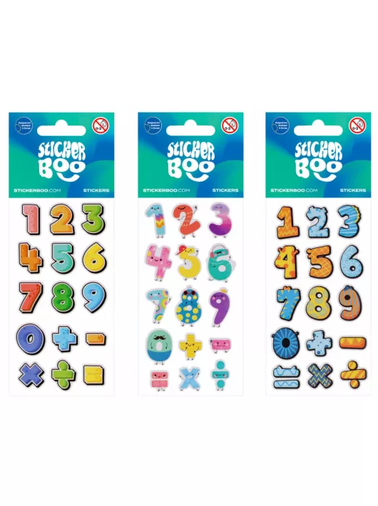 Matrica 66x180mm számok (534611), többféle