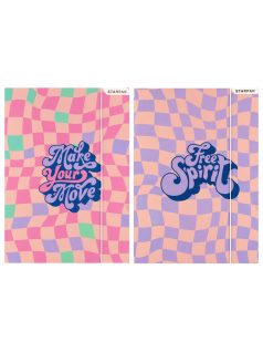 Retro gumis mappa A/4, rózsaszín-lila, kétféle, Starpak