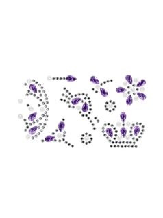   Arcfesték, tégelyes, 10 db-os (6 szín), gyűrűvel és strasszkő matricákkal, Princess