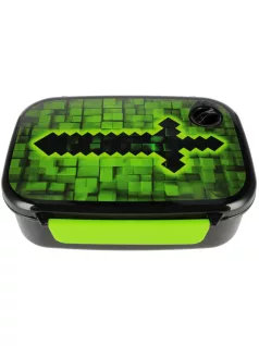 Minecraft mintás uzsonnás doboz, 18x14x6cm, Starpak