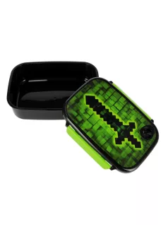 Minecraft mintás uzsonnás doboz, 18x14x6cm, Starpak