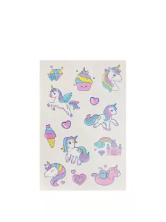   Tetoválás matrica szett, unikornisok 10x17,5cm, Sticker Boo