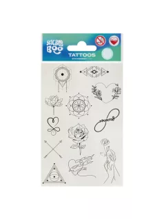   Tetoválás matrica szett, női minták 10x17,5cm, Sticker Boo
