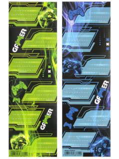 Gamer füzetcímke 6 db/ív, Starpak (559543)