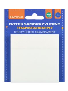   Öntapadós jegyzettömb, átlátszó, Post-It, 75x75 mm, 150 lap