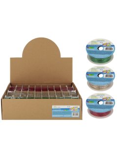 Madzag, karácsonyi színek, 5 m hosszú, 3 féle