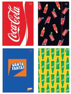 Coca-cola gumis mappa A/4, 4 féle minta