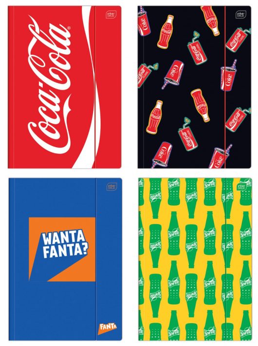 Coca-cola gumis mappa A/4, 4 féle minta