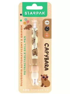 Kapibara golyóstoll, nyomógombos, Starpak