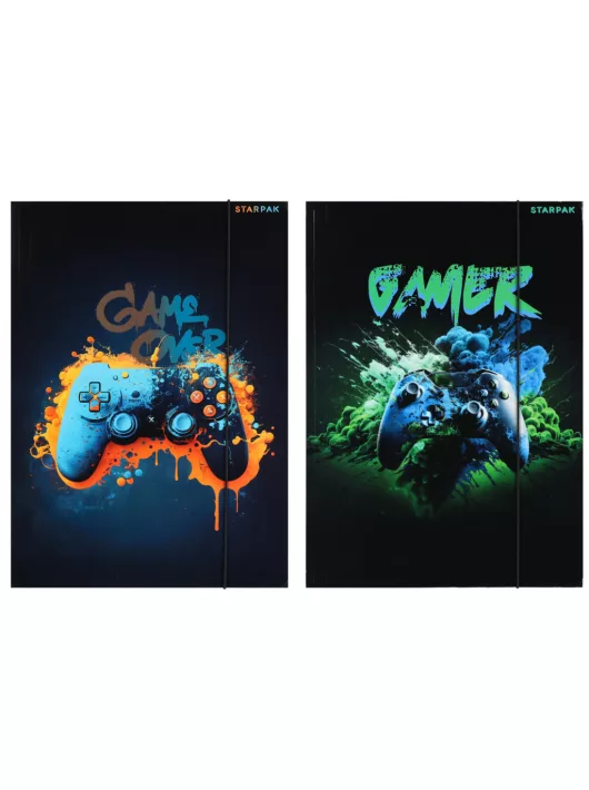 Gamer gumis mappa A/4, Starpak, kétféle (583293)