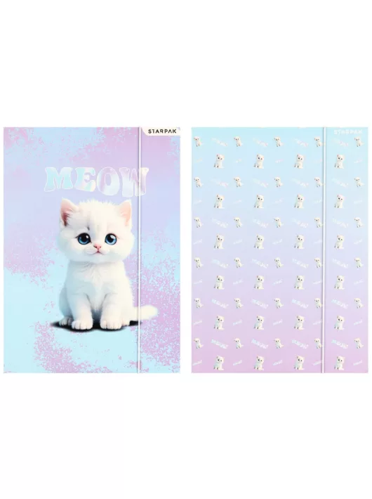 Cicás gumis mappa A/4, Starpak, Meow, kétféle (583297)