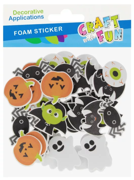 Dekorgumi, öntapadós halloweeni formák, Craft with fun