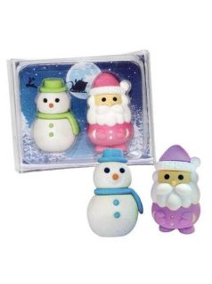 Radír Hóember és Télapó szett, többféle változat