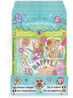 Kapibarás gyémántfestős matricák, 3 db/csomag