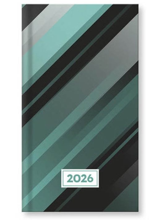 Vectraline zsebnaptár, álló, heti, 2026, Csíkos