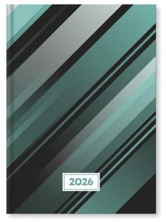   Vectraline határidőnapló A/5, napi tervező, 2026, Csíkos