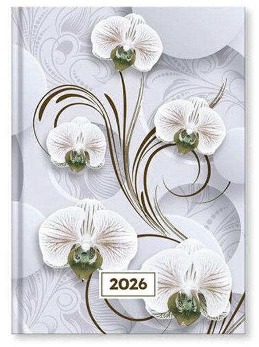 Vectraline határidőnapló, A/5, heti tervező, 2026, Mystic White princess