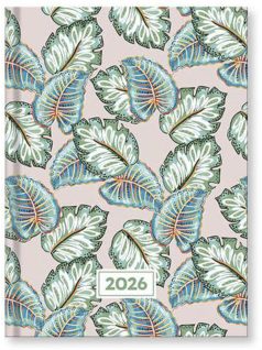   Vectraline határidőnapló B/6, napi tervező, 2026, Color flexi leaves