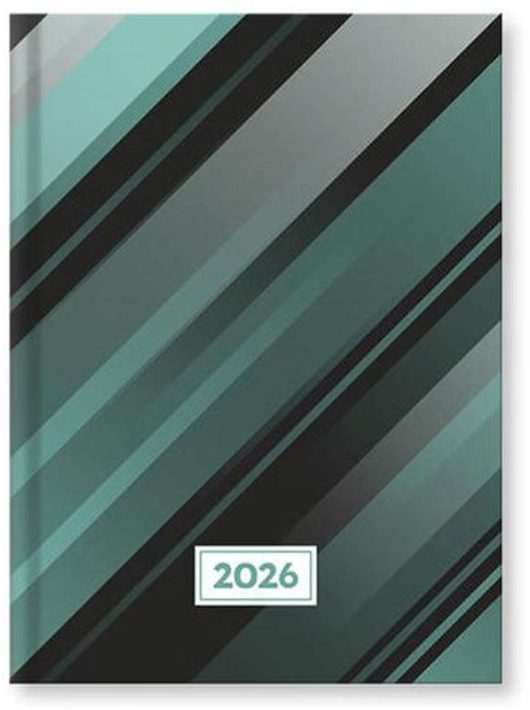 Vectraline határidőnapló B/6, napi tervező, 2026, Csíkos