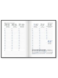   Vectraline határidőnapló, B/6, heti tervező, 2026, Mystic White princess