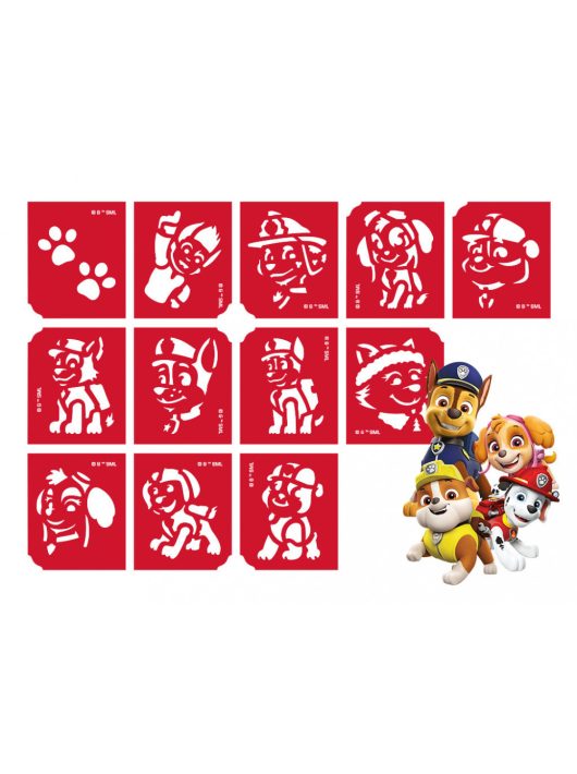 Sablonok, 12 db-os, Paw Patrol, Mancs őrjárat (CTMS-0084)
