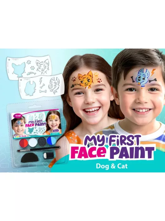 My First FacePaint arcfesték szett, Dog és Cat (kutya és macska)