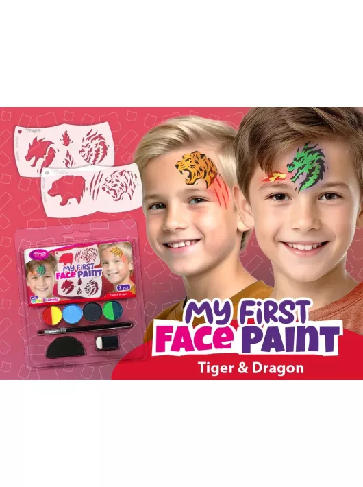 My First FacePaint arcfesték szett, Tiger és Dragon (tigris és sárkány)