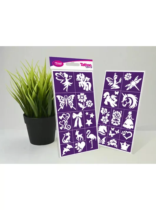 Sablonok, Dream Pack (lányos minták) sablon szett, nagy, 24 db-os
