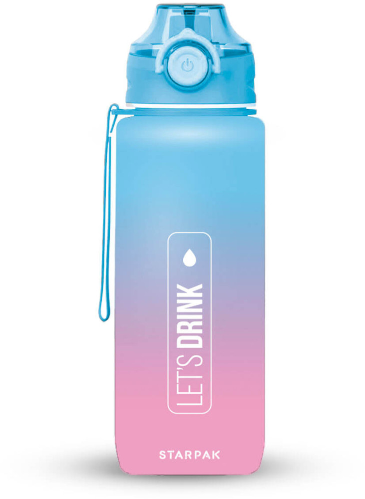 Image of Let's drink kulacs, 400 ml, rózsaszín-kék, Starpak