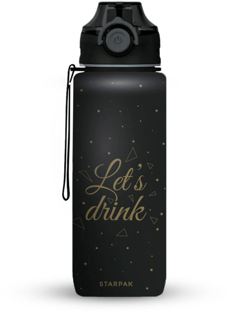 Image of Let's drink kulacs, 400 ml, fekete, Starpak